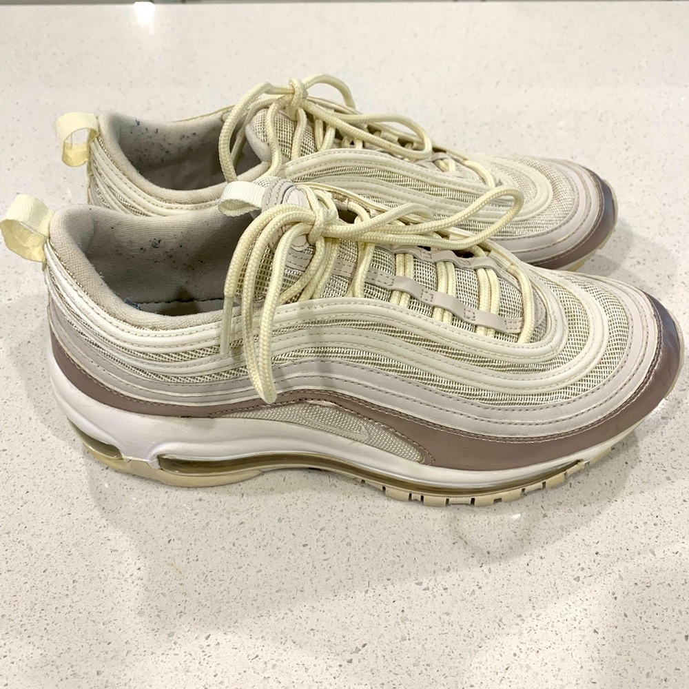 Nike Air Max 97 Phantom Metallic Red Bronze Youth 7 / Women 9